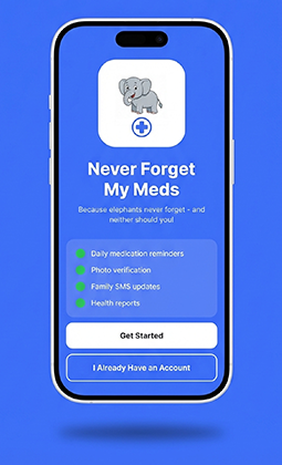 app and user's home page